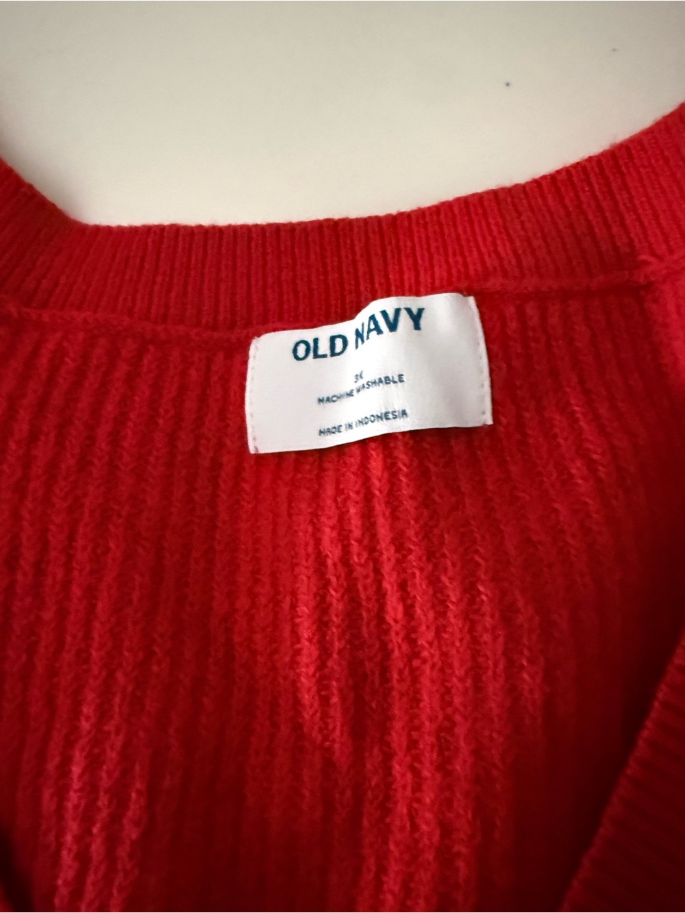 Old Navy SoSoft ribbed neck loose fit sweater. Red NWT. 3x